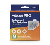 Aqueon PRO Replacement Filter Cartridges, NoDrip Design, for Freshwater and Saltwater Aquariums, Medium, 3 Pack