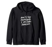 Aqui Tu Eres Importante Y Las Tildes Tambien Spanish Teacher Zip Hoodie