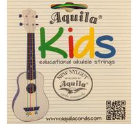 AQUILA UKULELE STRINGS - NYLGUT - KIDS COLOURED EDUCATIONAL STRINGS - 138U