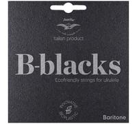 AQUILA B-Black Baritone Ukulele, 4-String Set, DGBE - D Bass (CAQ 184U)