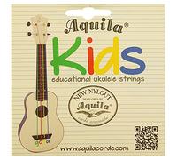 Aquila® Kids Multi Colour Strings for Ukulele to Support Early Musical Education Suitable for Tenor Soprano and Concert Ukulele Super NylGut Material GCEA Tuning