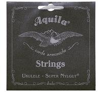 Aquila Super Nylgut AQ-101 Soprano Ukulele Strings - Low G - Set of 4 Strings, Red / White