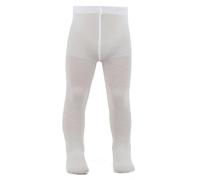 AQUILONE Tesoro Pantyhose, Newborn Pantyhose, Baby Veiled Tights with Floral Pattern, Ceremony Tights - Made in Italy, White x1 Pair, 18-24 mesi