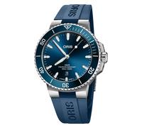 Aquis Date 43.5mm Blue Strap Mens Watch