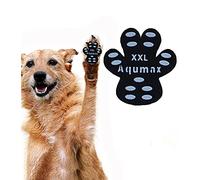 Aqumax Dog Anti Slip Paw Grips Traction Pads,Dog Feet Stickers with Stronger Adhesive,Paw Protection to Provide Traction for Slippery Floors,Essentials for Senior Dogs,12 Sets (48 pcs) XXL Black