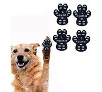 Aqumax Dog Anti Slip Paw Grips Traction Pads,Dog Feet Stickers with Stronger Adhesive,Paw Protection to Provide Traction for Slippery Floors,Essentials for Senior Dogs,12 Sets (48 pcs) L Black
