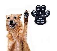 Aqumax Dog Anti Slip Paw Grips Traction Pads,Dog Feet Stickers with Stronger Self-Adhesive Paw Pad Provide Traction for Senior, Injured Dogs,12 Sets (48 pcs) S Black