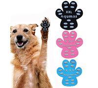 Aqumax Dog Anti Slip Paw Grips Traction Pads,Dog Feet Stickers for Slippery Floors,Paw Protection in Summer Hot Pavement,Essentials for Senior Dogs,12 sets (48 pcs) XXL Multicolor