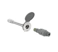 Aquor House Hydrant V1+ Frost Free Outdoor Faucet with Quick-Connect and Anti-Siphon, 8 inch, Slate Gray Polymer