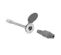 Aquor House Hydrant V1+ Frost Free Outdoor Garden Faucet with Quick-Connect and Anti-Siphon, 10 inch, Slate Gray Polymer