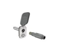 Aquor House Hydrant V2+ Frost Free Wall Hydrant Outdoor Faucet with Quick-Connect and Anti-Siphon, Freeze Proof Flush Hose Bib, 2 inch, Slate Gray