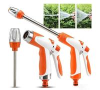 Aquoxis Pressure Washer Gun, Aquasis Jet Washer, Single Washer Power Hose Nozzle, Blast Away Dirt Instantly Stainless Steel Universal Hose Fit for Garden Car