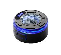Aquro S3 Ultra - IPX7 Waterproof Shower Speaker with Rgb Light & LED Display Portable Mini Bluetooth Wireless Shower Light and Speaker, Detachable Suction Cup, Clear & Balanced 360° Sound (Blue)
