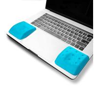 "AQUUES Solutions- "WavePads by PostureUp" Original Pack of Two Adjustable Wrist Rest for Laptop Keyboard Ergonomic E-"Blue Island" Small