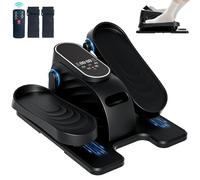 Aqvesane Under Desk Elliptical Machine with Remote, Ellipse Leg Exerciser as Seen on TV, Seated Pedal Exerciser for Seniors, 15 Speeds, Forward & Reverse Direction, Manual & Auto Mode for Home Office