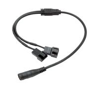 Aqvjd 2/3 / 4/5 Way Computer Fan Power Adapter Cord 37cm Anti Pull Design Flexible Wiring PCs Case Fan Power Distribution Cable