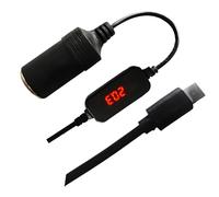 Aqvjd Duty 12V Car Socket USB C Converter Adapter Controller Plug Connector Adapter Auto Accessories Data Center Backup Power Cord