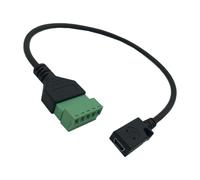 Aqvjd Miniature USB 5Pin to 5Pin Terminals Adapter for Reliability Connection in Sound Intelligent Device Setups Secure Connection USB Link