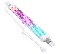 Aqvjd Neons Effect Cable 12+4Pin Male to Female for Dynamic RGBs Lighting Customization RGBs Graphics Card Wire