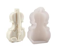 Aqvjd Violin Shape Silicone Molds Multipurpose Silicone for Resin Casting Soap Gypsum Figurine Silicon Viol Cast Food Grade Elastomer Cast Viol Shaped Candlewax Unique Candlewax
