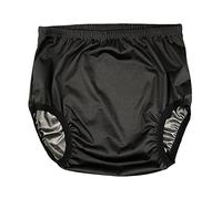 AQX Adult Cloth Diaper Cover for Incontinence, Active Waterproof Leakproof Latex Pants, Noiseless Reusable Washable Pull Up Plastic Pants (No Cotton Inside, S)