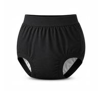 AQX Adult Diaper Cover for Incontinence, High Waist Active Waterproof Latex Pants with Cotton Layer, Noiseless Reusable Washable Pull Up Plastic Pants (High Waist M)
