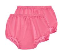 AQX Adult Leakproof Underwear for Incontinence, Washable Low Noise Reusable Adult Diaper Cover, Grey Plastic Pants Cover Unisex 2Pcs, Pink, L