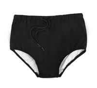 AQX Reusable Adult Swim Diapers Special Needs Plastic Diaper Cover Leakproof Swimmers Nappy Rubber Pant for Incontinence Protection Unisex (XL Blac