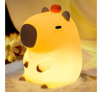 AQXONG Capybara Night Light for Children, Portable, Dimmable, Yellow