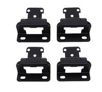 aqxreight 1/2 Inch Overlay Cabinet Hinges, Self Closing Partial Wrap Semi Concealed Face Frame Hinge for Cupboard Kitchen Doors, with Screws Quiet Bumpers