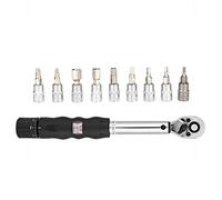 aqxreight 1/4 Torsion Wrench Ratchet Window Type 2 14NM for Sleeve with Quick Drop Button, Ergonomic Handle, and Bits