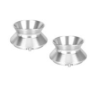 aqxreight 10 Inch NAB Hub Adapters for Reel to Reel Recorders - Universal Aluminum Alloy Loading Device Compatible with Studer, - Polished Metal Handle, Secure Locking Base, (Silver)