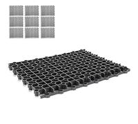 aqxreight 10 Pcs Aquarium Fish Tank Multifunction Isolation Board Divider Bottom Filter Plate10Pcs Isolation Board Black Installation and Butt Installation Be and Support Provides Strong (Black color)