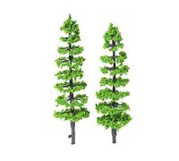 aqxreight 10 Pcs Model Fir Tree Plastic Miniature Landscape Scenery Railways Mini Layout Rainforest Trees Scale 1:100-1:150 with Touch Model Greenery Architectural Enhance Living