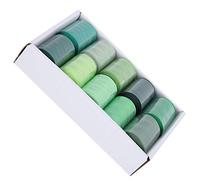 aqxreight 10 Rolls Sewing Thread Set 300 Yards Polyester DIY Handicraft Clothing Repair Blue Red Green Pagoda Threads for Home & Travel (Green)