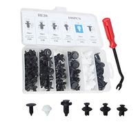 aqxreight 100 Pcs Car Retainer Clips Body Plastic Rivets Fasteners Push Bumper Door Trim Panel Screws with Removal Tool Carry the Store It Divided Size Premium Made of Weight Small New to