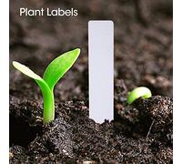 aqxreight 100 Pcs Plastic Plant Labels Pot Marker Nursery Garden Seed Stake Tool Most Plastic Durable Plant LabelsPlastic LabelsPlant Labels StakePlant TagsPlant Pot Label (White)