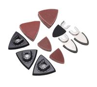 aqxreight 106Pcs Oscillating Tool Sanding Pads Kit with 6Pcs Finger & Sanding Pads and 100Pcs Multitool Sandpaper Sheets for Wood, Metal, Gypsum Compatible with,