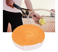 aqxreight 10M Polyester Fiber Sweat Absorption Skid Badminton Racket G Tape Breathable Soft Hand Feeling Tennis Sweatband Wraps Is Just Badminton! It's for Squash Rods and Handle (Orange)