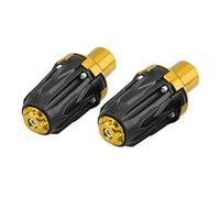 aqxreight 10mm Motorcycle Frame Sliders Anti Crash Protector Drop Protection High Torsion Stress Fast Screw-On Mounting 5 Colors with Aluminum Alloy T6063 for Most Motorcycles (Gold)