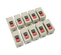 aqxreight 10pcs 3 Phase Motor Switch 2 Position Self Reset Power Press Button Switch for Distribution Boxes 380V 30A and Working More Sealed The Can Material The Parts