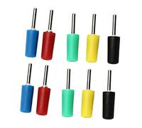 aqxreight 10Pcs Banana Plug Plated Brass Pin Straight FOR Inner SPRING Panel SOCKET J.10001 2mm Unplug FOR Plug SPRING SOCKET Resistant Banana Resistant This Wear