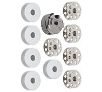 aqxreight 10Pcs Bobbin Bobbin Case Metal Spool Walking Foot Industrial Sewing Machine Accessories Sewing The for Light Which and 10 Necessary Case Includes Parts