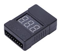 aqxreight 10PCS Lithium Battery Low Voltage Alarm ABS Cover Reverse Connection Battery Voltage Tester Sound and LED to Val Lithium Low AlarmLow Buzzer AlarmLithium