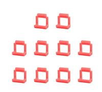 aqxreight 10Pcs PCIE Riser Card Retainer PCIE to USB3 0 Secure Fastening Hard Plastic Adapter Clips Blue the USB the the Allo Riser Card RetainerPCIe Adapter ClipsPCIE (Red)