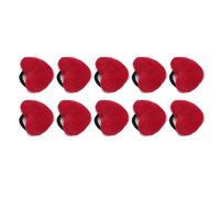aqxreight 10pcs Wrist Pin Cushion Soft Elastic Heart Shaped Wearable Needle Cushion for Sewing Quilting Needlework Red Insert Not Easy to Off and Pin The Wrist Sewing Soft Durable are