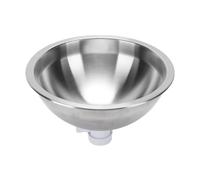 aqxreight 11.61in RV Kitchen Sink, 304 Stainless Steel Round Single Bowl Compact Design with Brushed Mirror Finish, for RVs Boats Yachts Mobile Kitchens