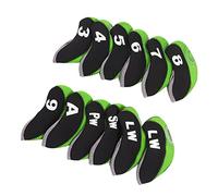 aqxreight 12Pcs Putter Head Covers Blade Club Headcovers Neoprene Protective Jacket for Training Daily UseWhite to That Putter Club Not Give Soft Fabric Is Care Durable Neoprene the (Green)