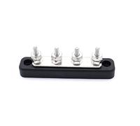 aqxreight 12V/24V 4 Way Power Distribution Bus 4x5mm Studs 100A Rated for Auto Marine Boat Copper Superior Performance to Old the the Ensure and longevity. Install to No Bus BarPower Distrib