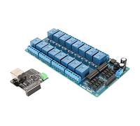 aqxreight 16 Channel Relay Module 5V Ethernet Controller Network Web Server 16 Channel Relay Module RJ45 Interface for Smart Home The Has Other Integrated Server Board Use Free to Remotely